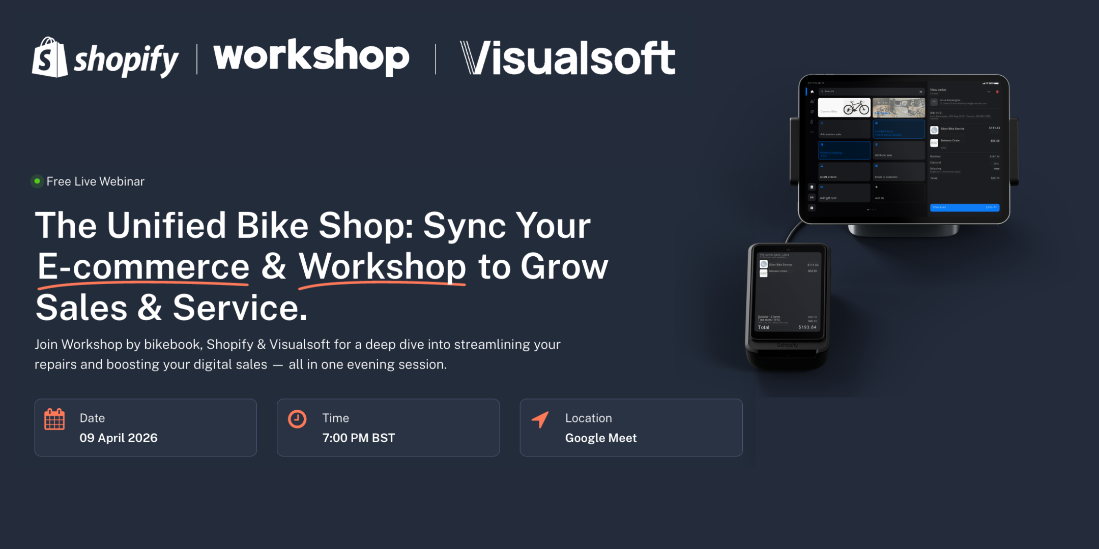 The Unified Bike Shop: How to Sync Your Shopify E-commerce and Workshop Management to Grow Sales and Service.