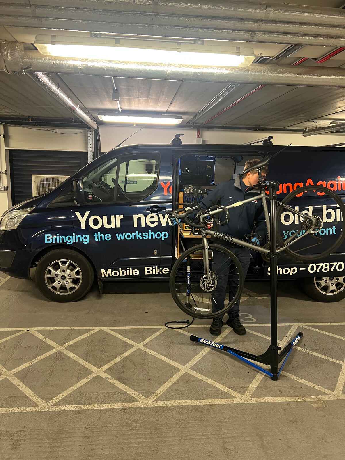 On-Site Bike Servicing Success at WeWork Moor Place: Bikebook & Young Again Cycles