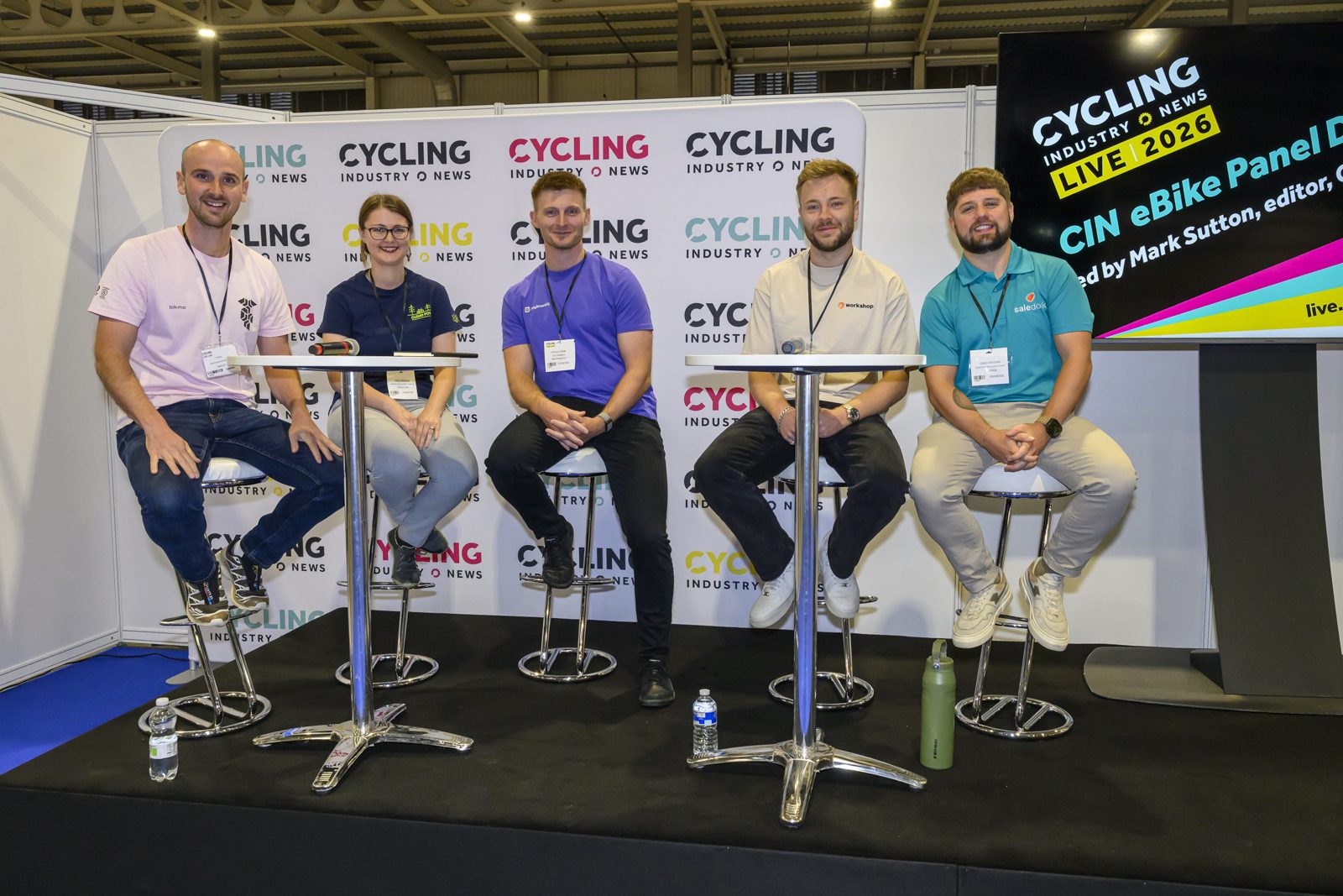 The CIN eBike panel on stage at CIN Live 2026